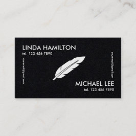 Cartão De Visita Prêmio de Nomes de Dois Notários