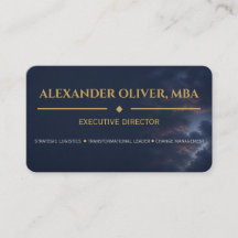 Premium Business Azul e Ouro Executivo
