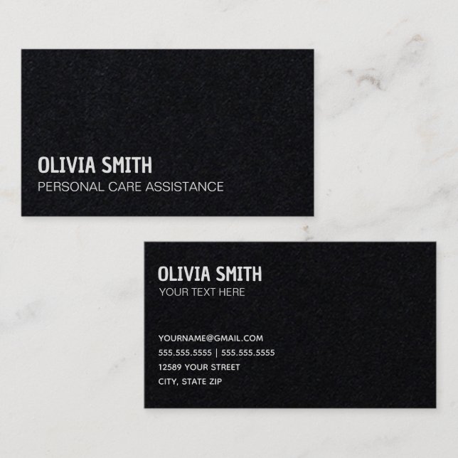 Cartão De Visita Premium de Saúde para Enfermeiros Privados (Frente/Verso)