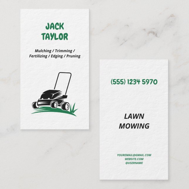 Cartão De Visita Premium de Sementeira (Frente/Verso)