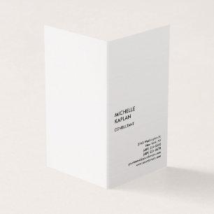 Cartão De Visita Premium Linen Modern Professional Exclusivo