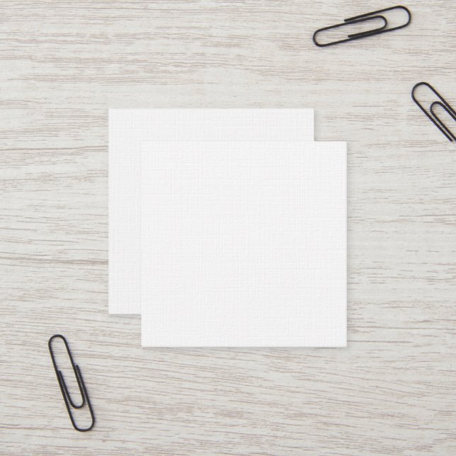 Cartão de visita Premium Linen Square (Frente/Verso In Situ)