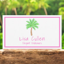 Preppy Tropical Palm Tree Personalizada