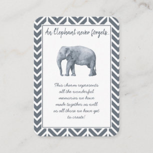 Cartão De Visita Presente de Amizade Elefante - Saída de Amigo Esp