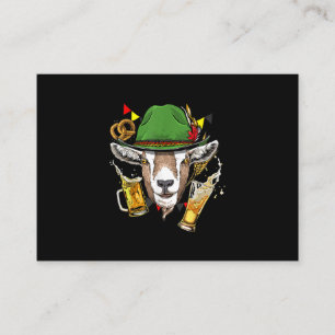 Cartão De Visita Presente de fantasia de Goat Oktoberfest
