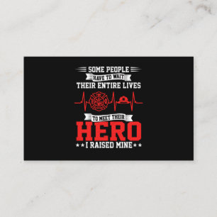 Cartão De Visita Presente do Bombeiro  Algumas Pessoas Esperam Bomb