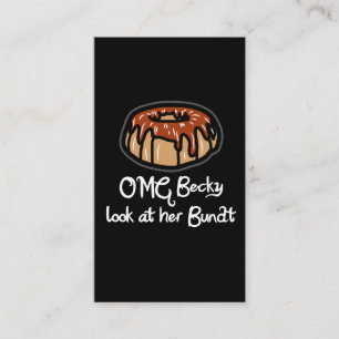 Cartão De Visita Presente do cozimento para o olhar do padeiro OMG