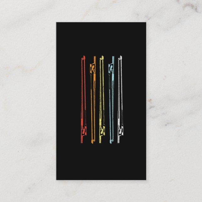 Cartão De Visita Presente do Jogador de Instrumentos de Cadeia para (Frente)