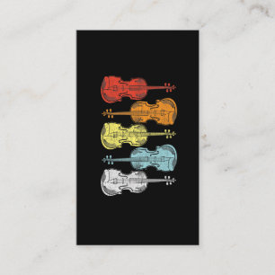 Cartão De Visita Presente do jogador de instrumentos de cadeia viol