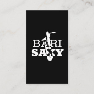 Cartão De Visita Presente engraçado do saxofone do barítono para 