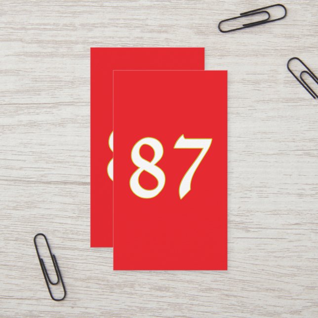 Cartão De Visita presente engraçado para todos os fãs jogam o númer (Frente/Verso In Situ)