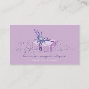 Cartão De Visita Presente para Fabricante de Sabonete de Lavanda