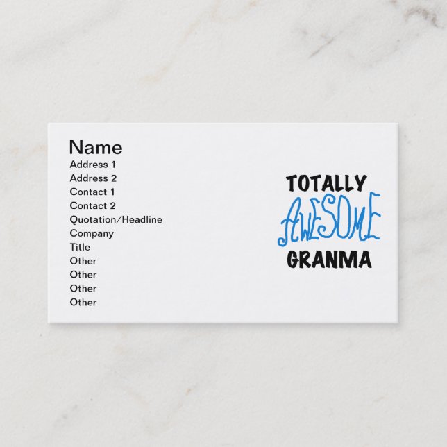 Cartão De Visita Presentes azuis totalmente impressionantes do (Frente)