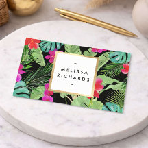 Preta Designer de Aquarela de Impressão Tropical C