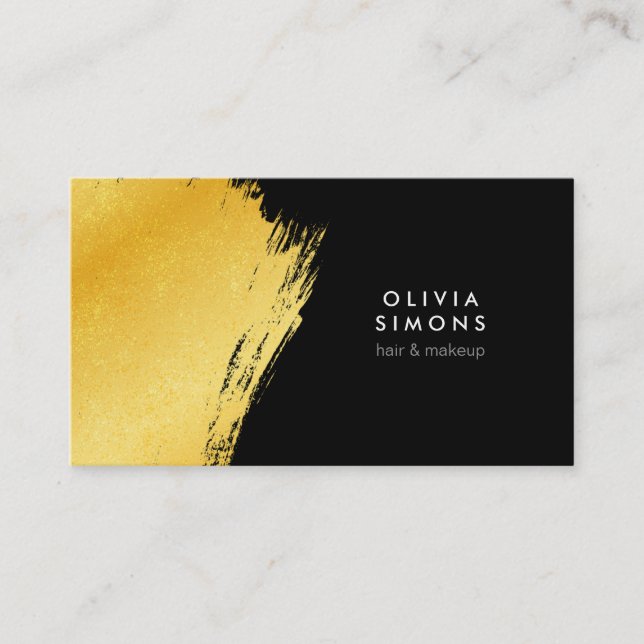 Cartão de visita preto (Frente)