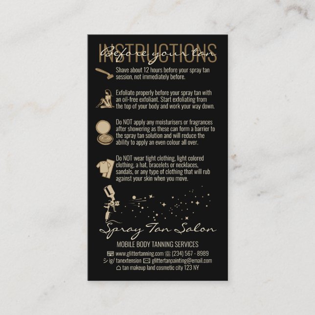 Cartão De Visita Preto antes do tratamento (Frente)