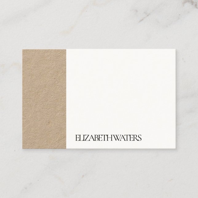 CARTÃO DE VISITA: PRETO + BRANCO (Frente)