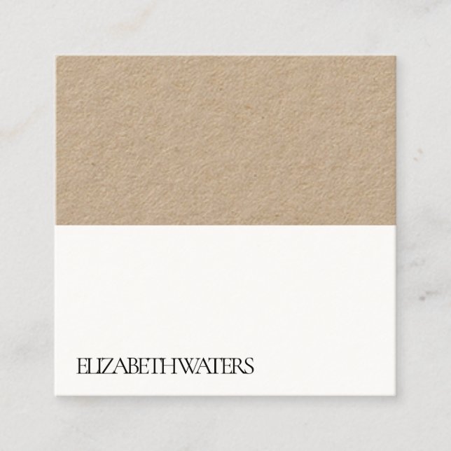 CARTÃO DE VISITA: PRETO + BRANCO (Frente)