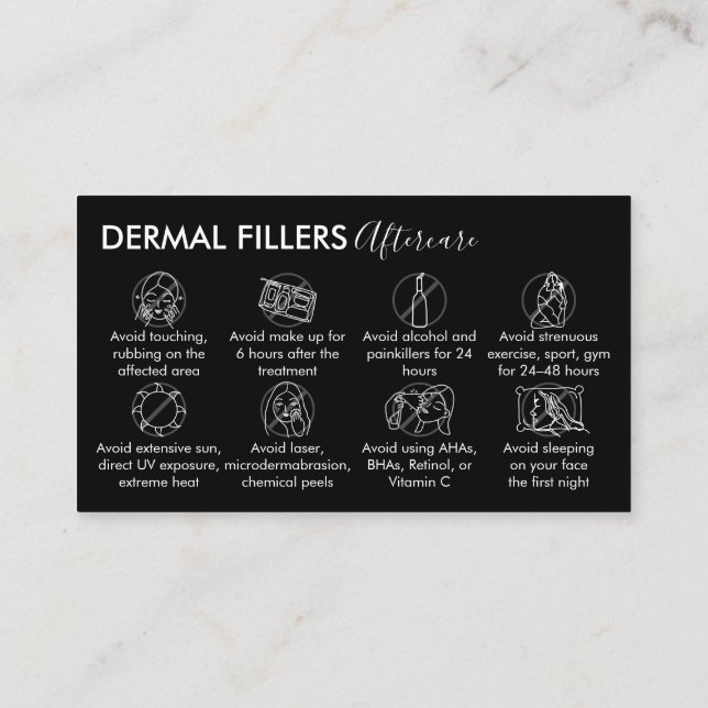 Cartão De Visita Preto-Branco, Filhos Dermundais Modernos Após Cuid (Verso)