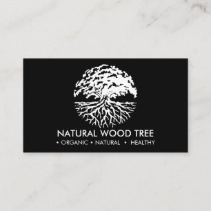 Cartão De Visita preto branco natureza Floresta árvore