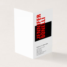 Preto branco vermelho moderno e profissional