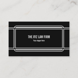 Cartão De Visita Preto com quadro Pro