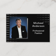 Preto de Foto Moderna Profissional do Empresário