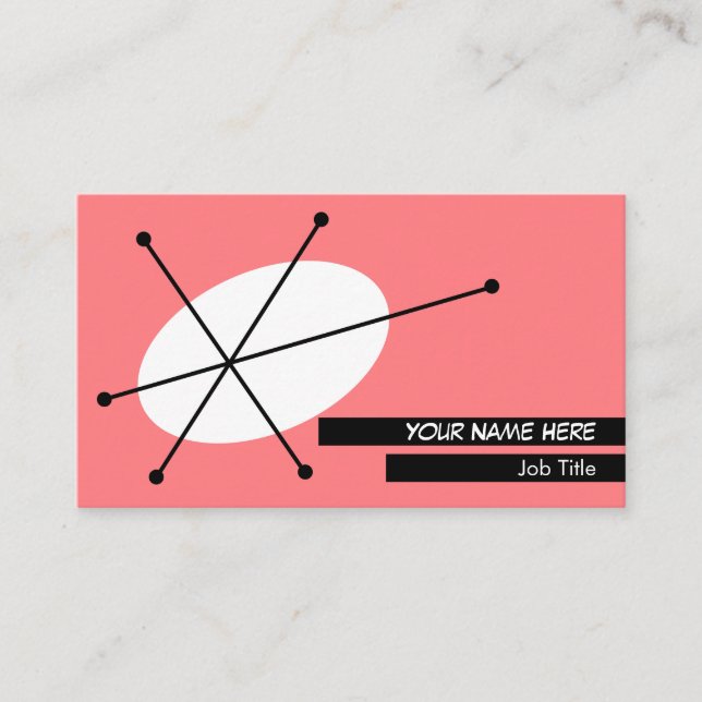 Cartão de visita preto-de-rosa-escuro (Frente)