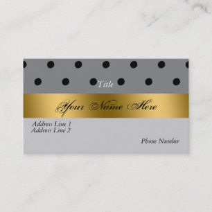 Cartão de visita preto Dourado elegante