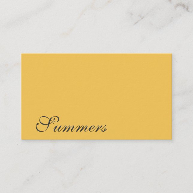 Cartão De Visita Preto Dourado Simples Moderno (Frente)