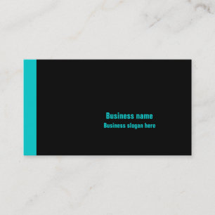 Cartão De Visita Preto e Azul