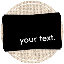 Cartão De Visita preto e branco