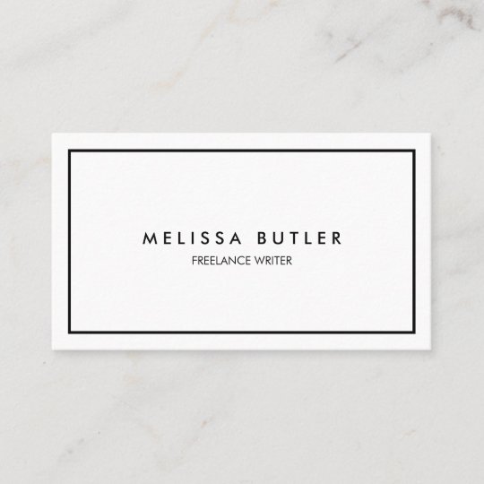 Cartao De Visita Preto E Branco Elegante Profissional Minimalista Zazzle Com Br O cartão de visita é impresso a preto e. cartao de visita preto e branco elegante profissional minimalista