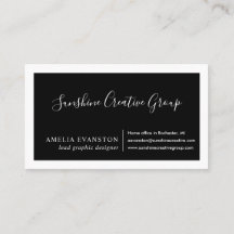 Preto e branco mínimos modernos