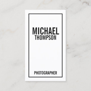 Cartão De Visita Preto e Branco Negrito