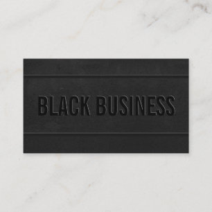 Cartão De Visita Preto e Branco Ousado Moderno Elegante profissiona