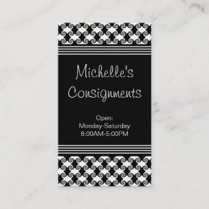 Cartão de visita, preto e branco, para rodar refin