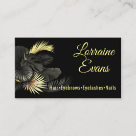 Cartão De Visita Preto e Dourado.