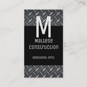 Cartão de visita preto e metálico 4