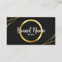 Preto Elegante e Dourado