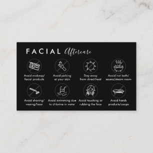 Cartão De Visita Preto - Facilitar a Instrução de Posto