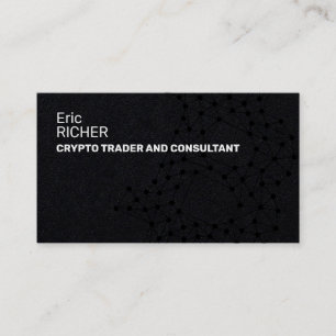 Cartão De Visita Preto profissional de criptografia
