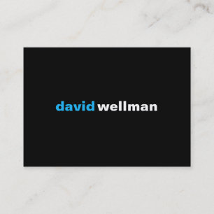 Cartão De Visita Preto (w)