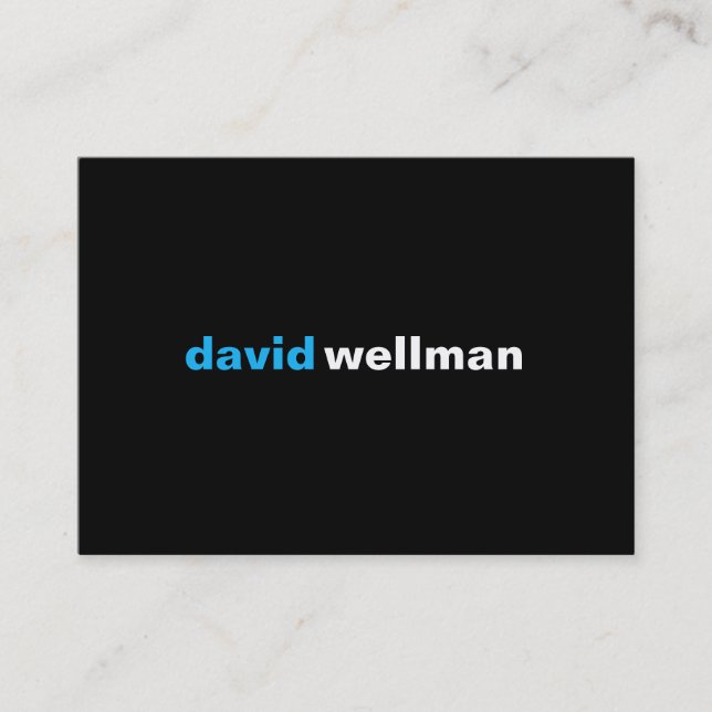 Cartão De Visita Preto (w) (Frente)