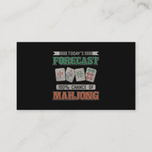 Cartão De Visita Previsão de hoje de 100 chances do partido Mahjong