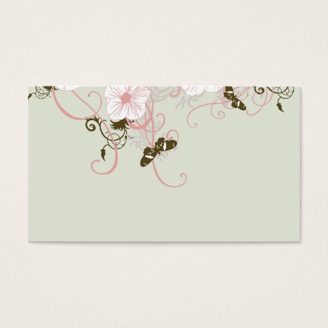 Cartão de visita primavera (Frente)