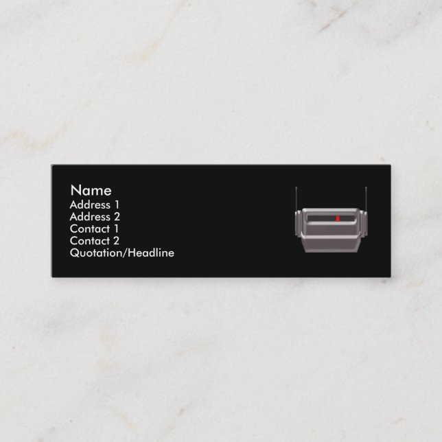 Cartão de visita principal de Robo (Frente)