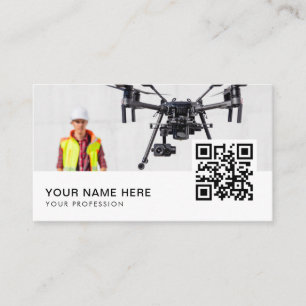 Cartão De Visita pro drone pilote QR Code