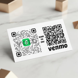Cartão De Visita Processo de pagamento de código QR facilitado