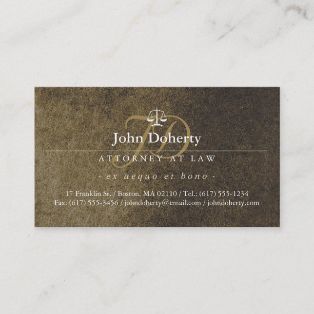 Cartão De Visita Procurador-Geral | Advogado (Frente)